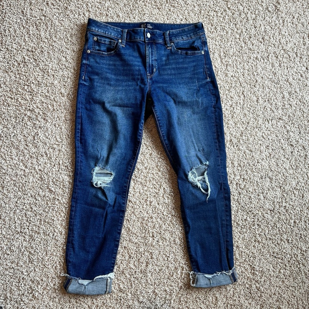 Gap Denim Jeans Women's Size 14/32 Long Blue High Rise Universal Legging Stretch